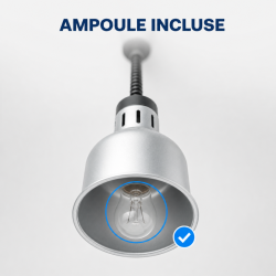 Lampada Riscaldante Pro 250 W Ø 175 mm Aspetto Inox