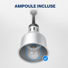 Pro Heat Lamp 250 W Ø 175 mm Stainless Steel Look