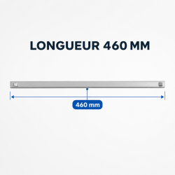 Coppia di guide scorrevoli 460 mm per tavolo refrigerato
