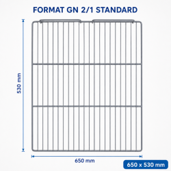Clayette GN 2/1 650x530 mm Armadio Refrigerato 1400 L