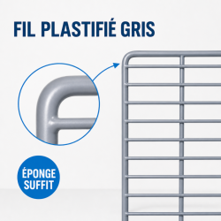Griglia per Saladette 560 x 330 mm — Ripiano Plastificato