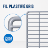 Griglia per Saladette 560 x 330 mm — Ripiano Plastificato
