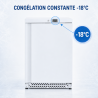 Mini Armoire Réfrigérée Négative 170 L -18°C Blanche