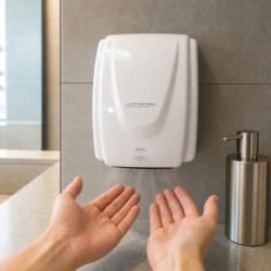 Asciugamani Professionale 2100 W ABS Bianco — Asciugatura 30 s
