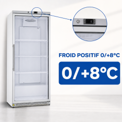 Armadio Refrigerato Positivo 590 L Vetrato 0/+8°C