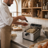 Friggitrice Professionale 10 L 3000 W Inox — Termostato