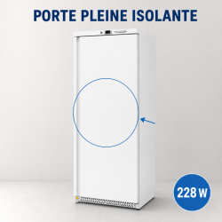 Armadio Refrigerato Positivo 590 L 0/+8°C Porta Piena