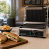 Grill Panini Pro 2200 W Rigato 340x220 mm Inox