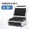 Grill Panini Pro 2200 W Rigato 340x220 mm Inox
