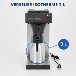 Caffettiera Professionale 2 L Inox AISI 304 — Filtro CHR