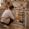 Mini Armadio Refrigerato Vetrato 170 L 0/+8 °C - Dynasteel