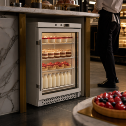 Mini Armadio Refrigerato Vetrato 170 L 0/+8 °C - Dynasteel