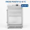 Mini Armadio Refrigerato Vetrato 170 L 0/+8 °C - Dynasteel
