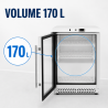 Mini Armadio Refrigerato Vetrato 170 L 0/+8 °C - Dynasteel