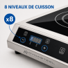 Piastra a Induzione Pro 3500 W 8 Livelli Timer | Dynasteel