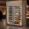 Armadio Refrigerato Positivo 1400 L 2 Porte Vetrate GN 2/1