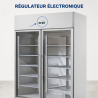 Armadio Refrigerato Positivo 1400 L 2 Porte Vetrate GN 2/1