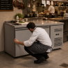 Tavolo Refrigerato Positivo 2 Porte 228 L Ventilato Inox