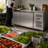 Tavolo Refrigerato Positivo 2 Porte 228 L Ventilato Inox