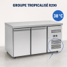 Tavolo Refrigerato Positivo 2 Porte 228 L Ventilato Inox