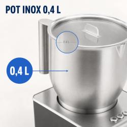 Schiumalatte 0,4 L 650 W Inox – Dynasteel