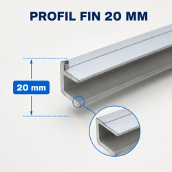Coppia di guide per Saladette 548 mm — Dynasteel