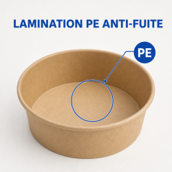 Ciotola per Insalata Kraft 500 ml Ø 150 mm — Lotto di 300