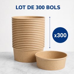 Kraft Salad Bowl 500 ml Ø 150 mm — Pack of 300