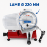 Affettatrice a Gravità per Prosciutto Ø 220 mm 120 W Rossa