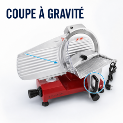 Affettatrice a Gravità per Prosciutto Ø 220 mm 120 W Rossa