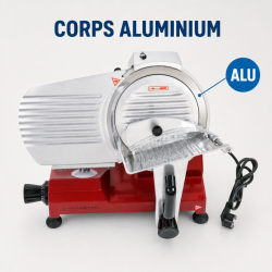 Affettatrice a Gravità per Prosciutto Ø 220 mm 120 W Rossa