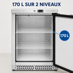 Armadio Refrigerato Negativo Inox 170 L -18°C Sotto Piano