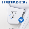 Asciugacapelli da Parete 1100 W Bianco — Hotel & Spa
