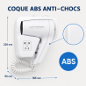 Asciugacapelli da Parete 1100 W Bianco — Hotel & Spa