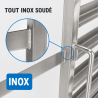 Échelle Gastronorme GN 1/1 15 Niveaux Inox Roulettes