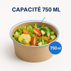 Ciotola per Insalata Kraft 750 ml Ø150 mm — Lotto di 300