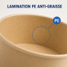 Ciotola per Insalata Kraft 750 ml Ø150 mm — Lotto di 300