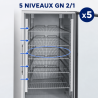 Armadio Refrigerato Positivo Vetrato 650 L Freddo Ventilato