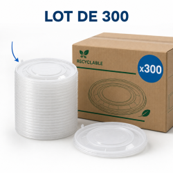 Coperchio PET Ø 165 mm per Ciotola Insalata 1300 ml - x300