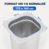 Bac Gastro GN 1/6 Inox Profondità 200 mm - 3,4 L