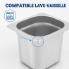 Bac Gastro GN 1/6 Inox Profondità 200 mm - 3,4 L