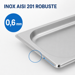 Vaschetta Gastro GN 1/3 Inox 20 mm - Compatibile Lavastoviglie