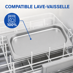 Vaschetta Gastro GN 1/3 Inox 20 mm - Compatibile Lavastoviglie