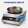 Wok a Induzione Pro 3500 W Inox — Zona Concava Ø227