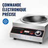 Wok a Induzione Pro 3500 W Inox — Zona Concava Ø227