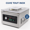 Macchina Sottovuoto a Campana 900 W - Saldatura 400 mm Inox