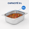 Bac Gastro GN 2/3 Inox 9 L - Profondità 100 mm