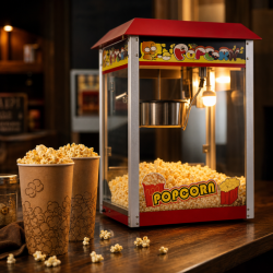 Macchina per Popcorn Professionale 1400 W — Vasca Inox