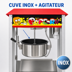 Macchina per Popcorn Professionale 1400 W — Vasca Inox