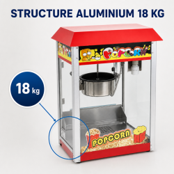 Macchina per Popcorn Professionale 1400 W — Vasca Inox
